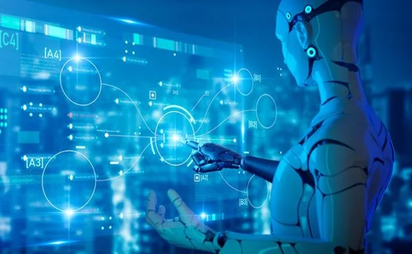 Robot-on-digital-screen